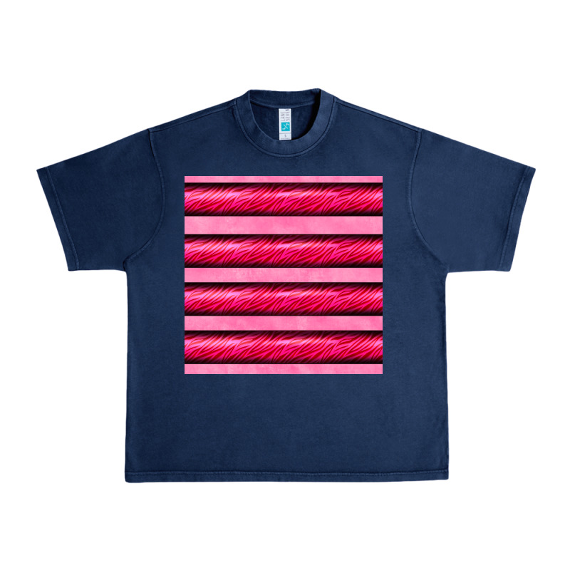Valentines Day Zebra Stripes Seamless Pattern Urban Heavy Tee by BundleAndBundleShop | Teevron