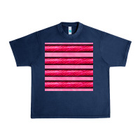 Navy valentines day zebra stripes seamless pattern Urban Heavy Tee - BundleAndBundleShop