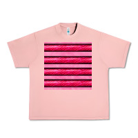 Salmon valentines day zebra stripes seamless pattern Urban Heavy Tee - BundleAndBundleShop