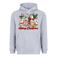 Heather Grey santa fuel merry christmas Heavyweight Hoodie - MaliasSmallBusiness