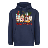 Navy santa fuel merry christmas Heavyweight Hoodie - MaliasSmallBusiness