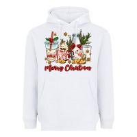 White santa fuel merry christmas Heavyweight Hoodie - MaliasSmallBusiness