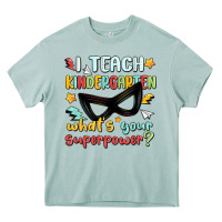 Arona i teach kindergarten whats your superpower Heavy Core Tee - MaliasSmallBusiness