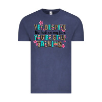 Vintage Denim yet despite the look on my face you are still talk Vintage Tee - AdoDesignShop