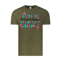 Vintage Olive yet despite the look on my face you are still talk Vintage Tee - AdoDesignShop