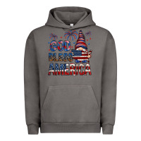 Pigment Tornado God Bless America with gnome 4th of july Urban Hoodie - HowdyJamesFarm