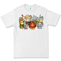 White cute baby safari animals coffee cups Premium Tee - texasbilliewilder