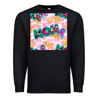 Black Breast Cancer Awareness Mom With Leopard Patterns Premium Sweatshirt - BundleAndBundleShop