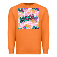 Carrot Breast Cancer Awareness Mom With Leopard Patterns Premium Sweatshirt - BundleAndBundleShop