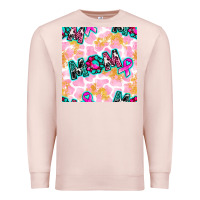 Pale Pink Breast Cancer Awareness Mom With Leopard Patterns Premium Sweatshirt - BundleAndBundleShop