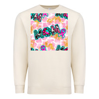 Sandshell Breast Cancer Awareness Mom With Leopard Patterns Premium Sweatshirt - BundleAndBundleShop