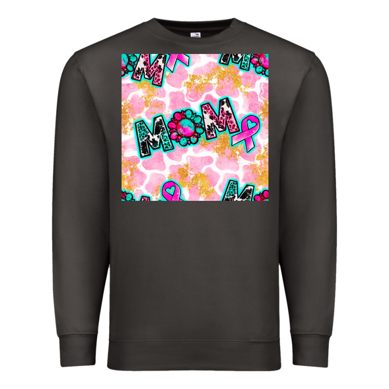 Breast Cancer Awareness Mom With Leopard Patterns Premium Sweatshirt by BundleAndBundleShop | Teevron