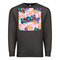 Smoke Breast Cancer Awareness Mom With Leopard Patterns Premium Sweatshirt - BundleAndBundleShop