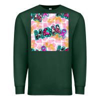 Sports Green Breast Cancer Awareness Mom With Leopard Patterns Premium Sweatshirt - BundleAndBundleShop