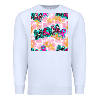 White Breast Cancer Awareness Mom With Leopard Patterns Premium Sweatshirt - BundleAndBundleShop