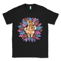 Black easter leopard bunny sunflower Classic Tee - Artiststas