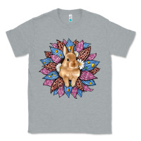 Heather Grey easter leopard bunny sunflower Classic Tee - Artiststas