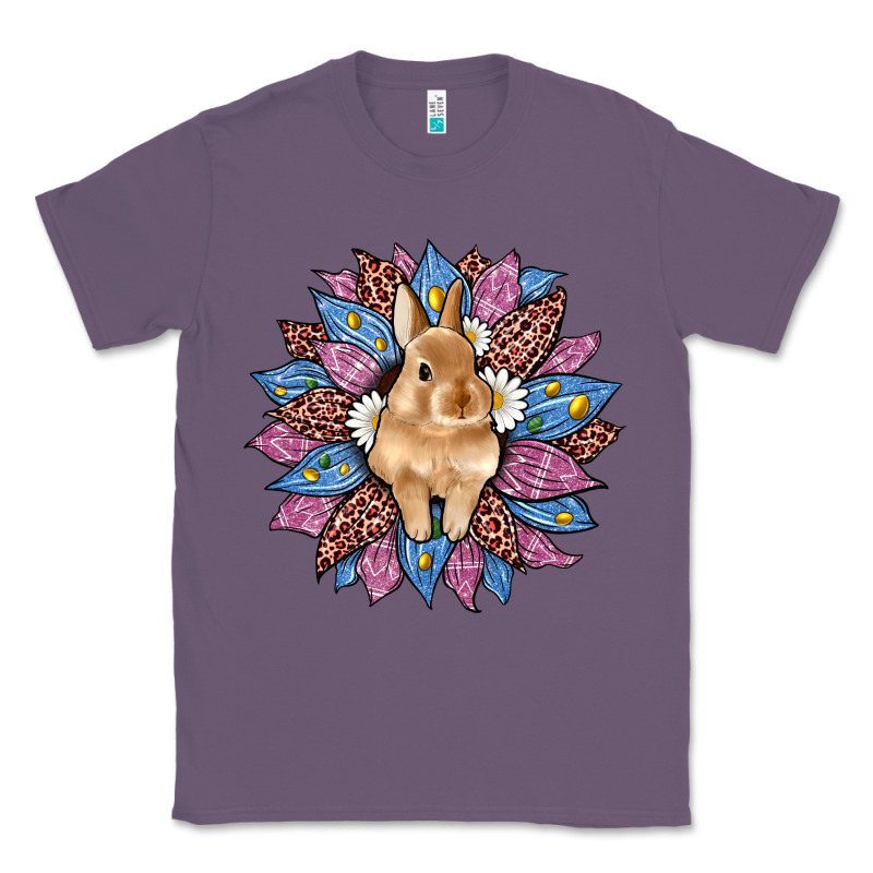 Easter Leopard Bunny Sunflower Classic Tee by Artiststas | Teevron