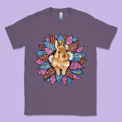 Easter Leopard Bunny Sunflower Classic Tee Designed By Artiststas