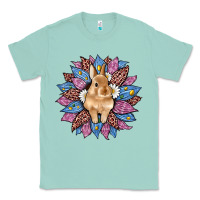 Seafoam easter leopard bunny sunflower Classic Tee - Artiststas
