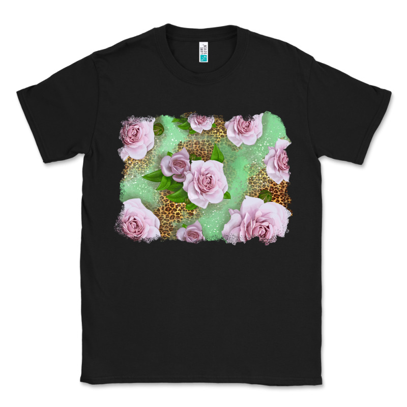 Pink Roses Background Classic Tee by LillyAllenDesigns | Teevron