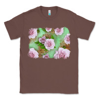 Chestnut Pink Roses Background Classic Tee - LillyAllenDesigns