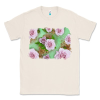 Natural Pink Roses Background Classic Tee - LillyAllenDesigns