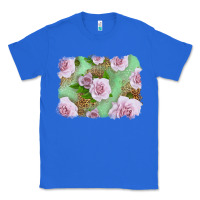 True Royal Pink Roses Background Classic Tee - LillyAllenDesigns