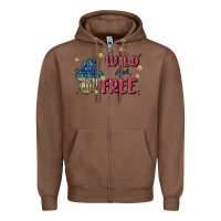 Chestnut wild and free Zipper Hoodie - MaliasSmallBusiness