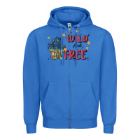 True Royal wild and free Zipper Hoodie - MaliasSmallBusiness