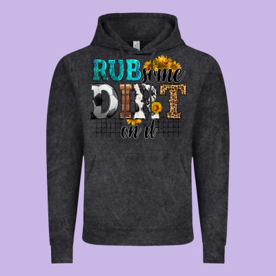 Rub Some Dirt On It Soccer Vintage Hoodie Designed By Hra Design Shop