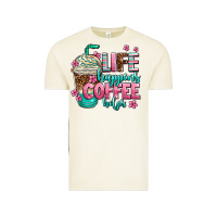 Vintage Arctic life happens coffee  helps Vintage Tee - AdoDesignShop