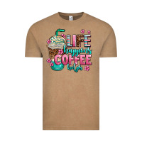 Vintage Coffee life happens coffee  helps Vintage Tee - AdoDesignShop