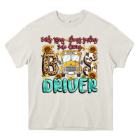 Cream early rising always smiling safe driving bus drive Heavy Core Tee - MaliasSmallBusiness