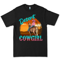 Black desert cowgirl Premium Tee - texasbilliewilder