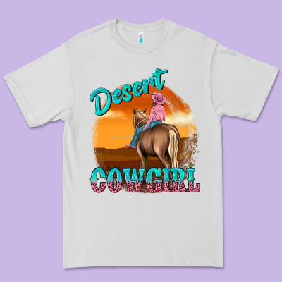 Premium Tee desert cowgirl