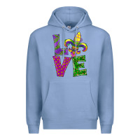 Colony Blue mardi gras love Premium Hoodie - RanaPortraitStore