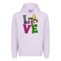 Lilac mardi gras love Premium Hoodie - RanaPortraitStore
