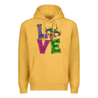 Mustard mardi gras love Premium Hoodie - RanaPortraitStore