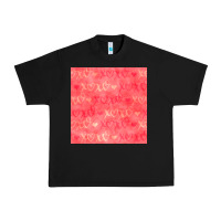 Black valentines day xoxo seamless pattern Urban Heavy Tee - BundleAndBundleShop