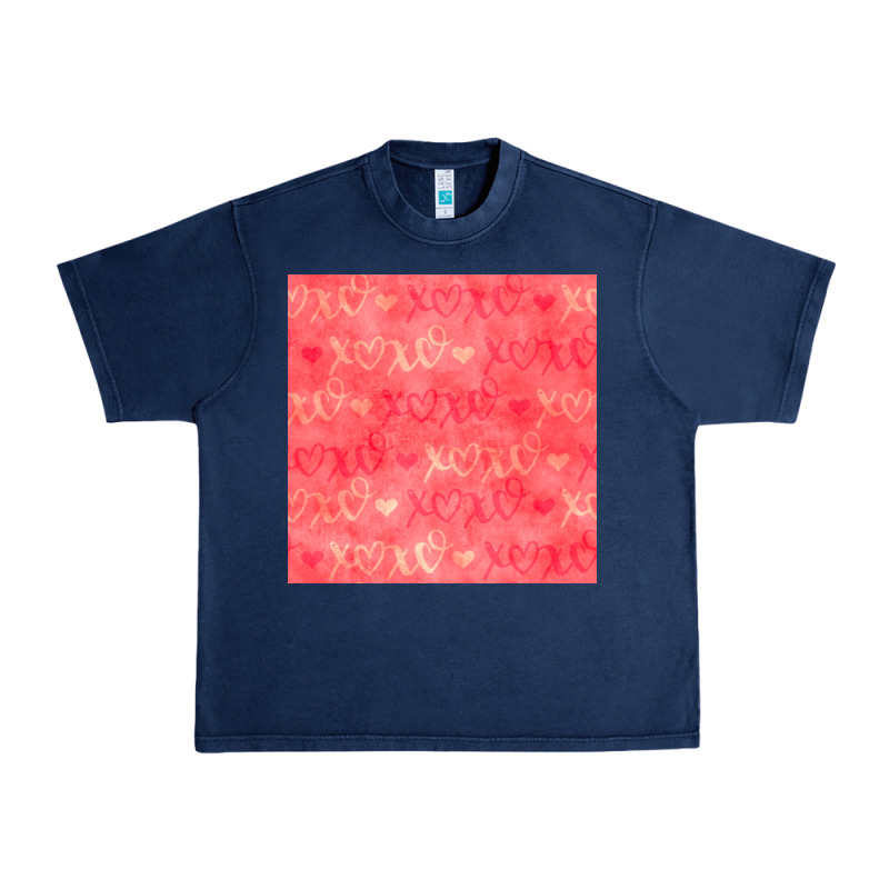 Valentines Day Xoxo Seamless Pattern Urban Heavy Tee by BundleAndBundleShop | Teevron