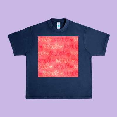 Valentines Day Xoxo Seamless Pattern Urban Heavy Tee Designed By Bundleandbundleshop