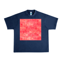 Navy valentines day xoxo seamless pattern Urban Heavy Tee - BundleAndBundleShop