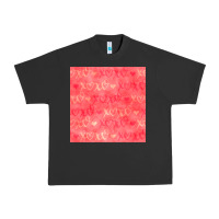 Pigment Black valentines day xoxo seamless pattern Urban Heavy Tee - BundleAndBundleShop
