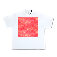 White valentines day xoxo seamless pattern Urban Heavy Tee - BundleAndBundleShop