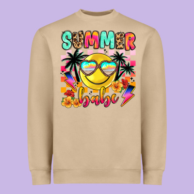 Summer Babe Heavyweight Sweatshirt Designed By Jahusdesignshop