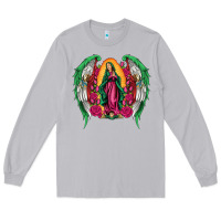 Moon Dust mexican flag wings our lady of guadalupe Long Sleeve Tee - Artiststas