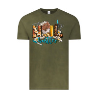 Vintage Olive nail hustler Vintage Tee - AdoDesignShop