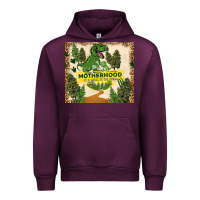 Mauve Wine motherhood is a walk in the park Urban Hoodie - TumblerDesignByShophia