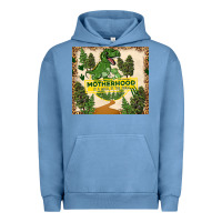 Pigment Pebble Blue motherhood is a walk in the park Urban Hoodie - TumblerDesignByShophia